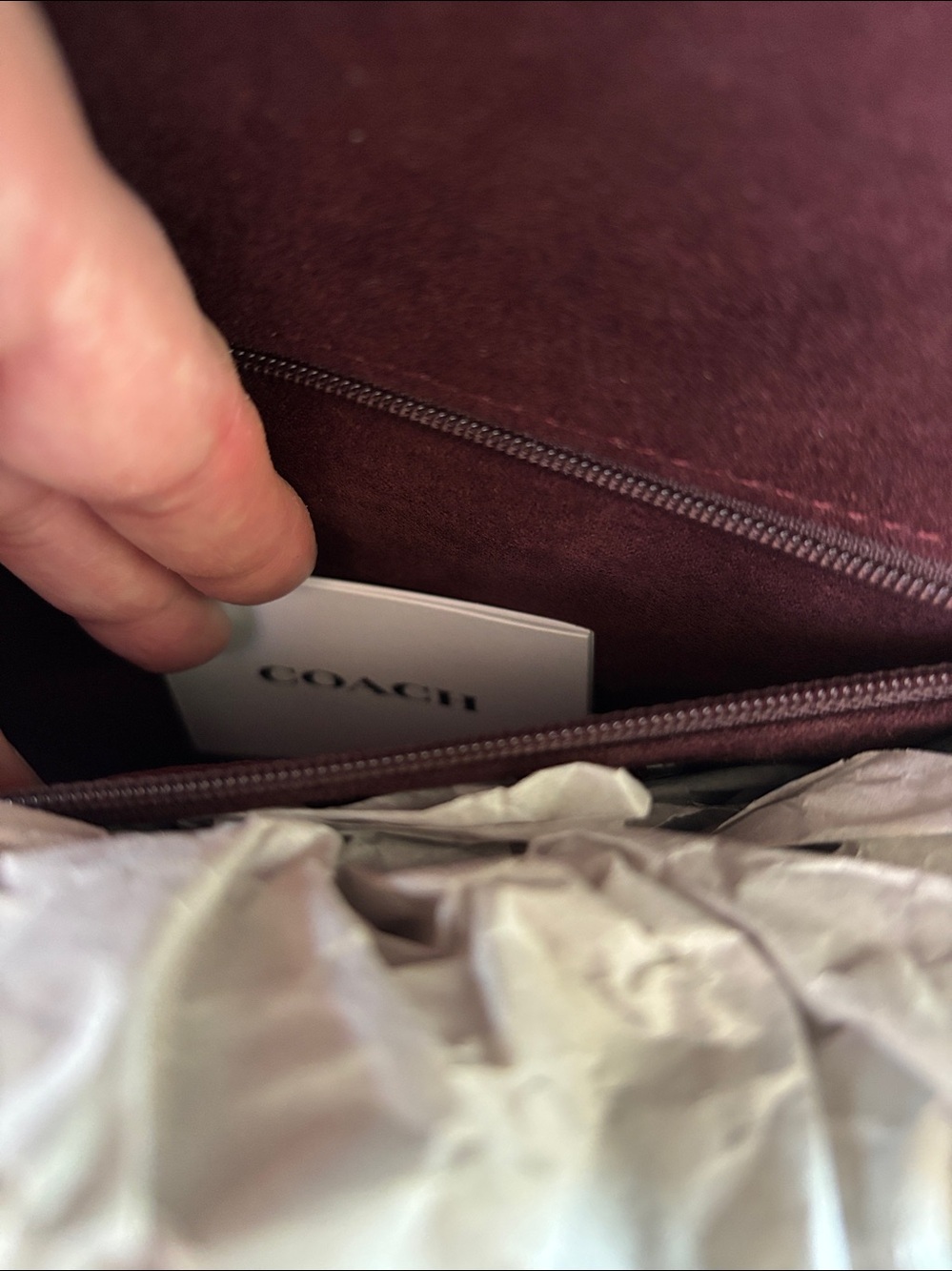 Coach Signature Shoulder Bag with Terracotta and Black Leather Accents - Picture 12 of 12